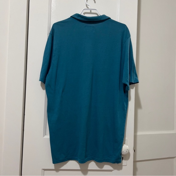 Hurley Turquoise-Blue Short Sleeve Polo - Picture 3 of 6